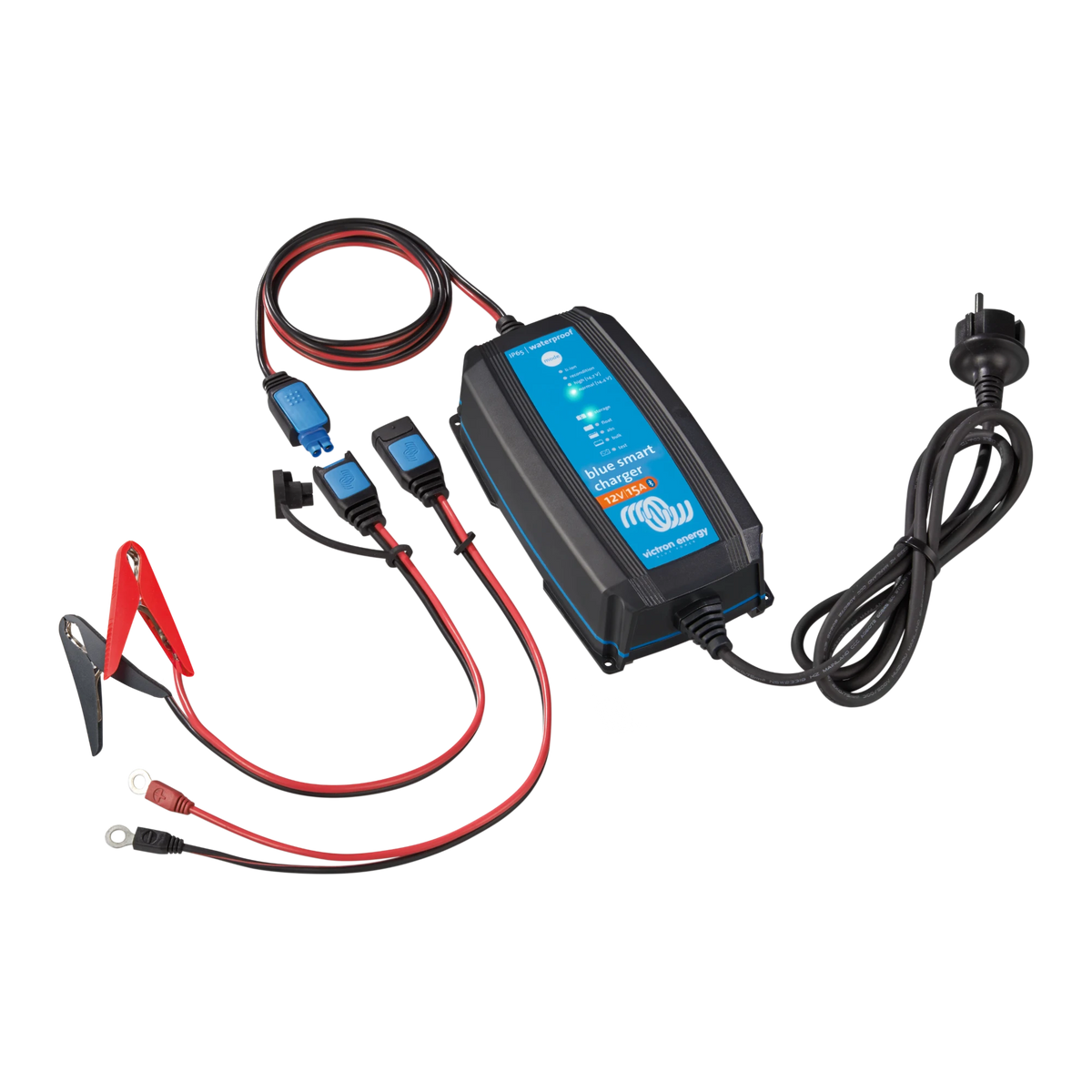 Victron Blue Smart IP65 Charger 12V 15A with leads and clamps