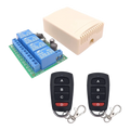Wireless RF Relay Kit — 4 Channel 12V/24V with 2 Remotes