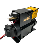 PORTABLE 12V OIL FREE AIR COMPRESSOR Sherpa have built on their high performance winch designs to couple a massive electric motor to a completely new air compressor. The Sherpa BIG AIR is an oil free compressor that has been optimised to deliver air up to 90 PSI meaning it can deliver higher volumes at more usable pressures. | Perth Pro Auto