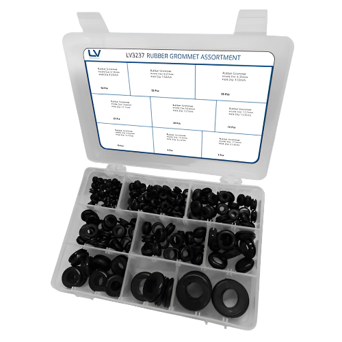LV3237 Rubber Grommet Kit 210Pcs | For Cable/Sleeving | Perth Pro Auto Electric Parts