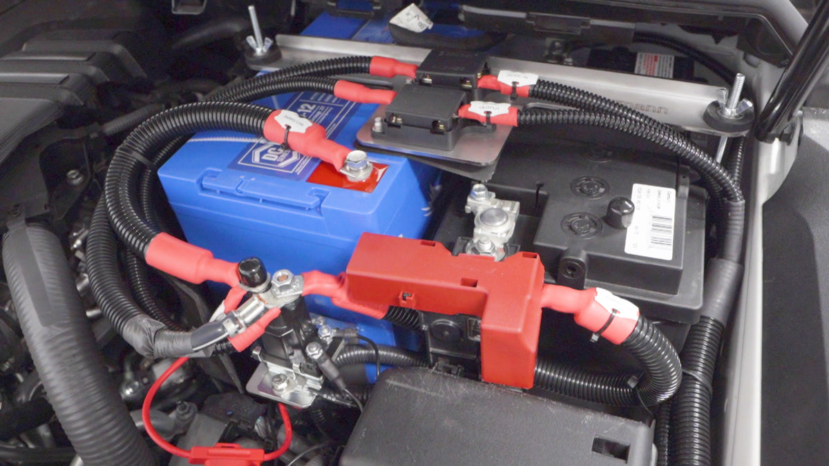 Under Bonnet Dual Battery Kit for Toyota LandCruiser 300 Series 2021+