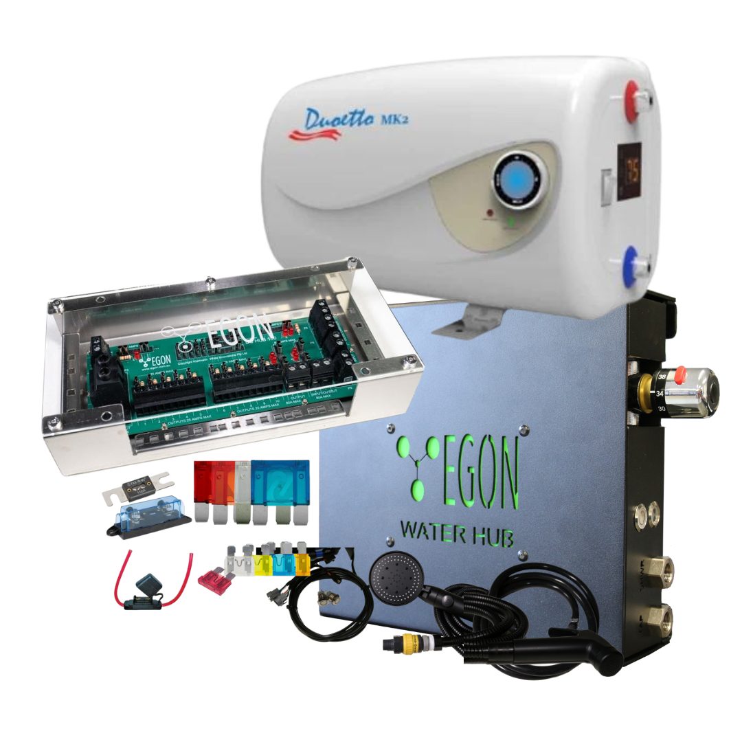 EGON Complete Kit: Water Hub, DC Hub, Fuse Kit + Duoetto 10L