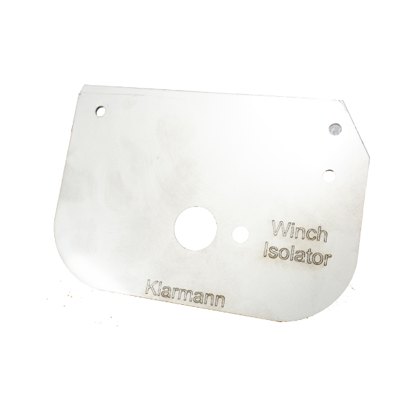 Toyota Landcruiser battery master switch on / off isolator mounting plate to suit VDJ FTV radiator fan shroud with integrated Mega fuse holder mounting holes.