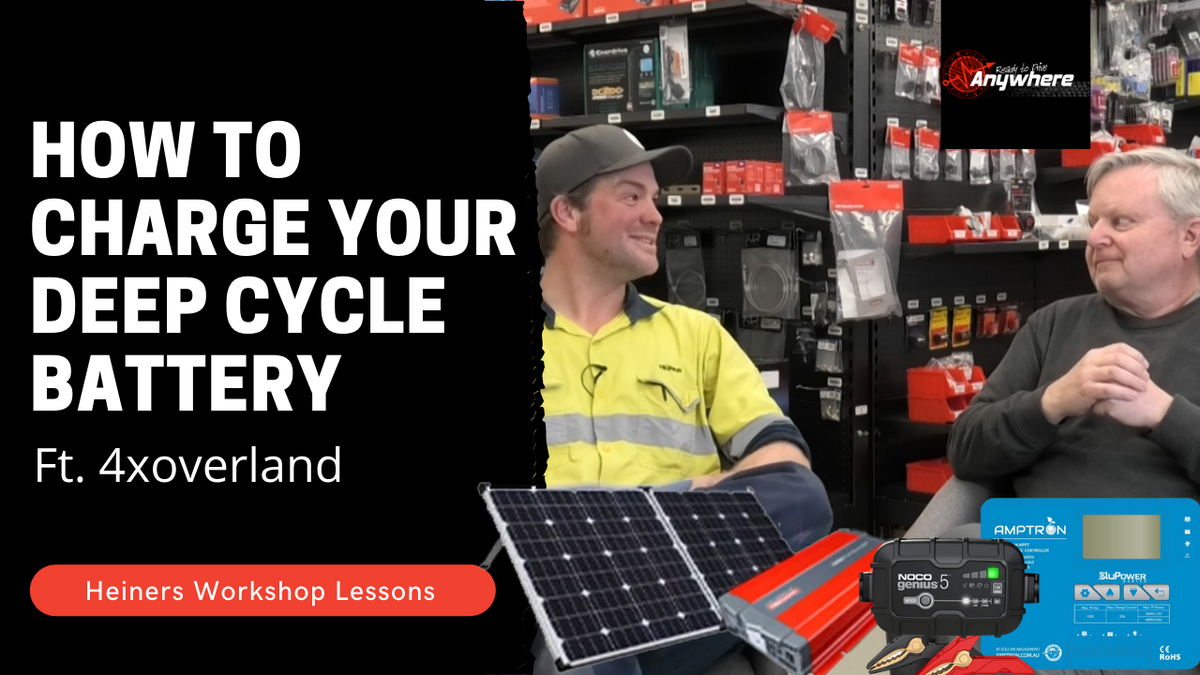 Elevate's Workshop Lessons : Off-grid Auto Electrics Series | How to Charge your Deep Cycle Battery Ep.5 | Ft. Andrew White from 4xOverland