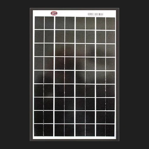 10 Watt, 12V Single Cell Monocrystalline Solar Panel