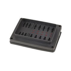 10-Way Weatherproof Fuse Block with LED Indicators