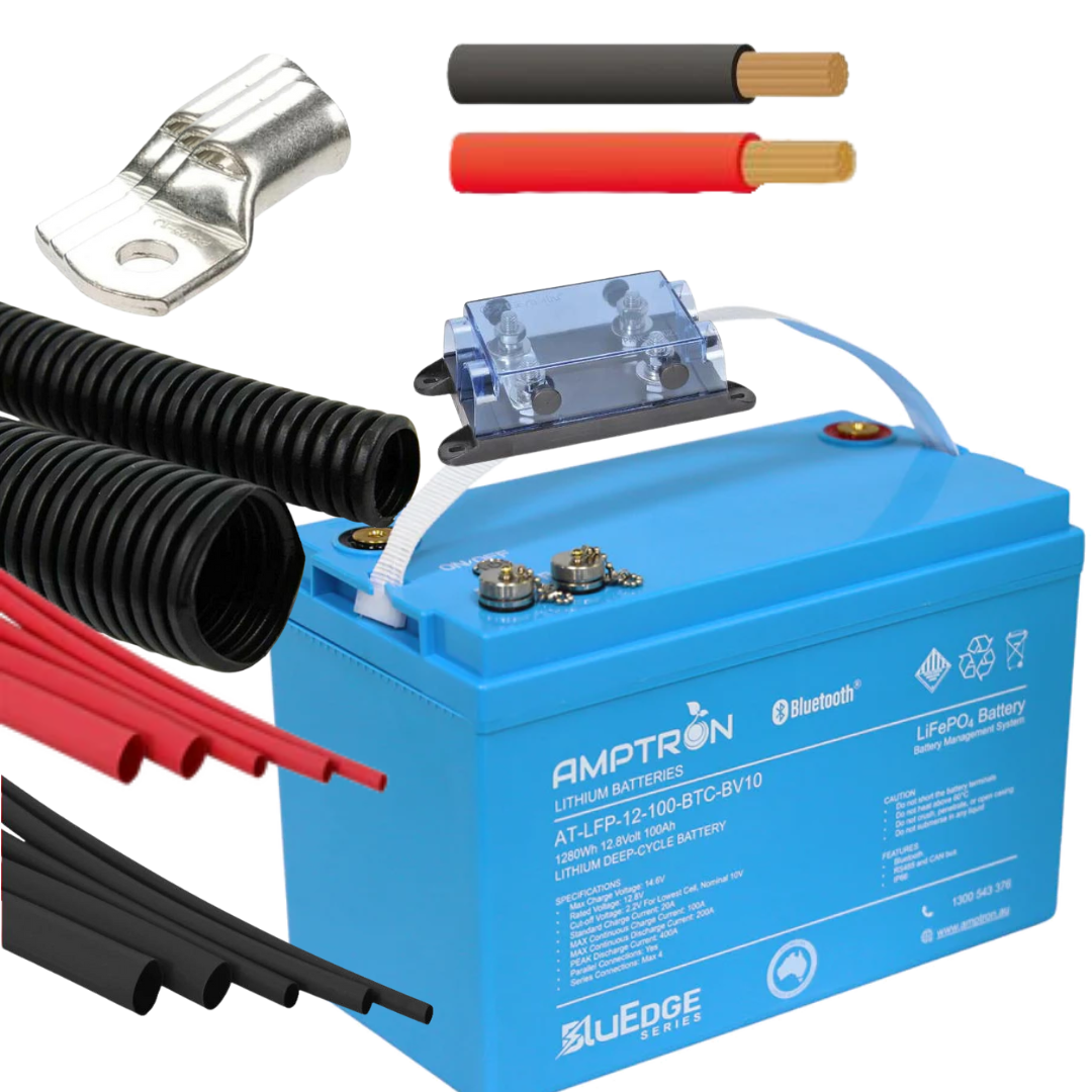 100Ah Bluedge Lithium Single Battery Connection Kit