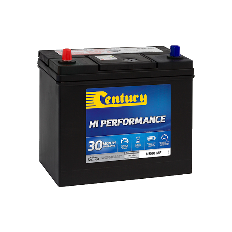NS60 MF Century Hi Performance Battery 430CCA 76RC 45AH
