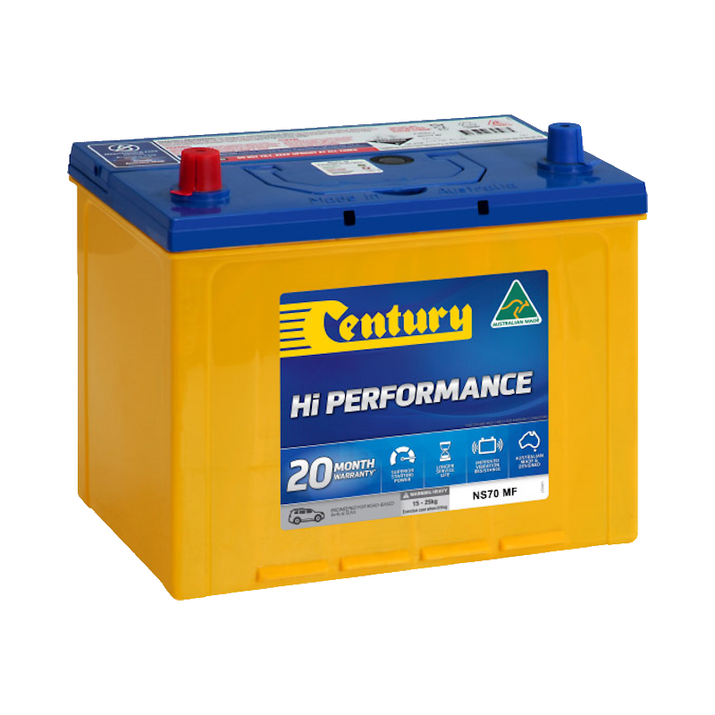 NS70 MF Century 4x4/SUV Hi Performance Battery 650CCA 140RC 75AH