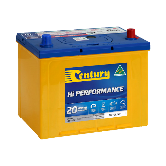 Century NS70L MF 12V Hi-Performance 4x4 & SUV Battery – 650CCA 75Ah