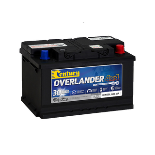 Century Overlander DIN65L HD MF 650CCA 110RC 65Ah 12V 4x4 dual-purpose battery, maintenance-free standard-post C polarity, made in Australia