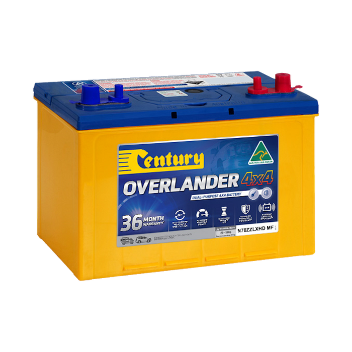Century N70ZZLXHD MF 12V Overlander 4x4/SUV Battery – 760CCA 100Ah