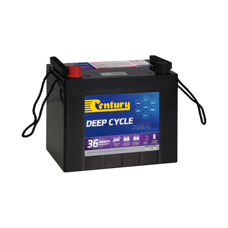 C12-75XDA Century Deep Cycle AGM Battery 12V 75AH