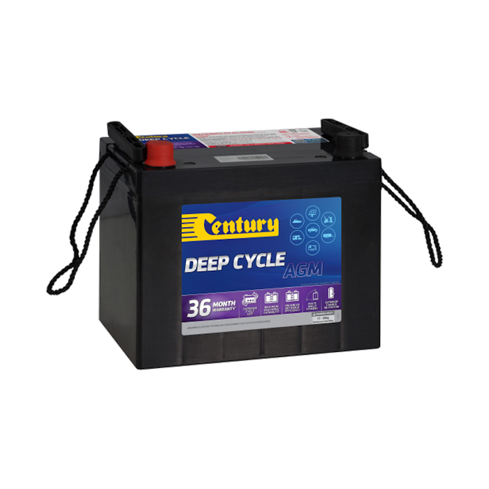 C12-75XDA Century Deep Cycle AGM Battery 12V 75AH