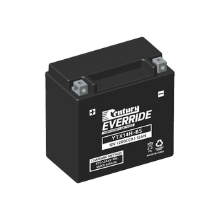 YTX14H-BS Century EverRide Hi Performance AGM Battery 200CCA 12AH