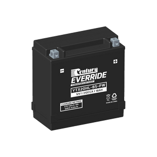 YTX20HL-BS-PW Century EverRide Hi Performance AGM Battery 310CCA 18AH