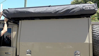 installed Bush Company 180 XT Max Awning Mk2 Left Hand Side