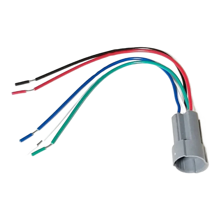 19mm Push Button Switch Socket — 5-Pin Prewired Harness