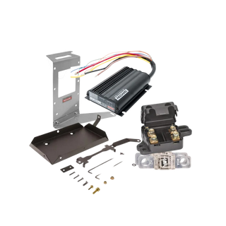 Under bonnet dual battery kit contents for the Toyota Prado 150 Series 1KD-FTV 3.0 turbo diesel, 2010 to 2015