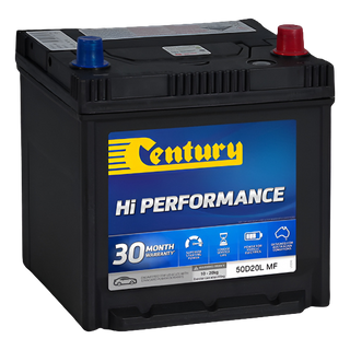 50D20L MF Century Hi Performance Battery 450CCA 85RC 50AH