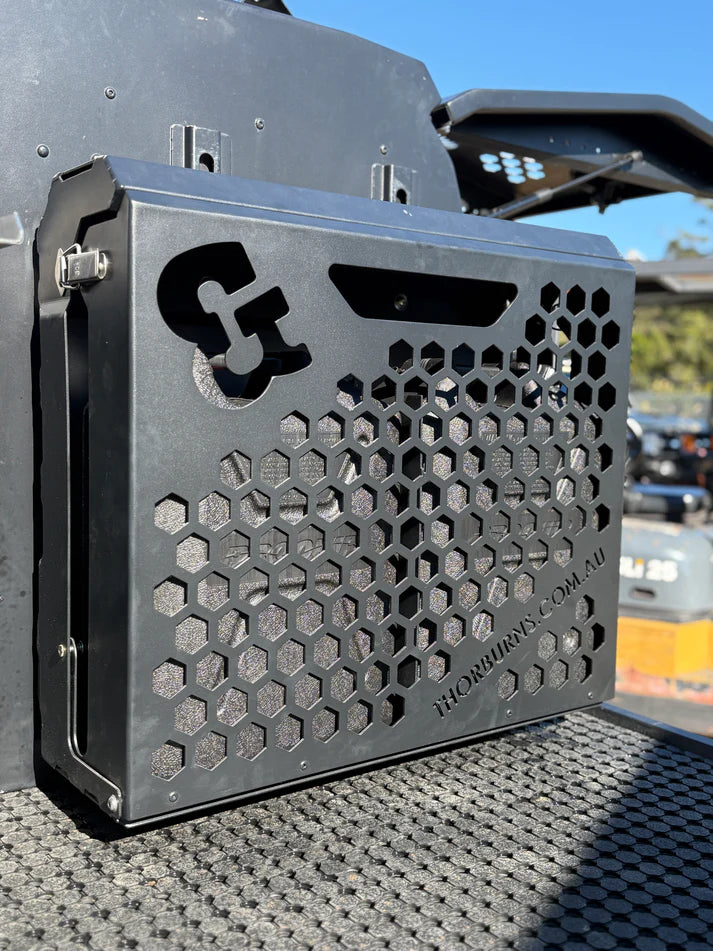 Thorburns Lockable Dual Jerry Can Holder