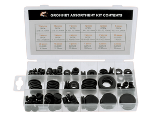 Rubber Grommet Kit 125Pcs