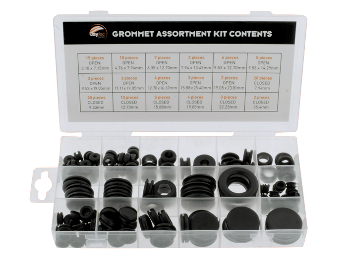 Rubber Grommet Kit 125Pcs