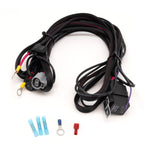 Car wiring harness kit with connectors on a white background