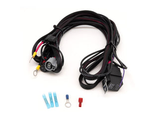 Car wiring harness kit with connectors on a white background