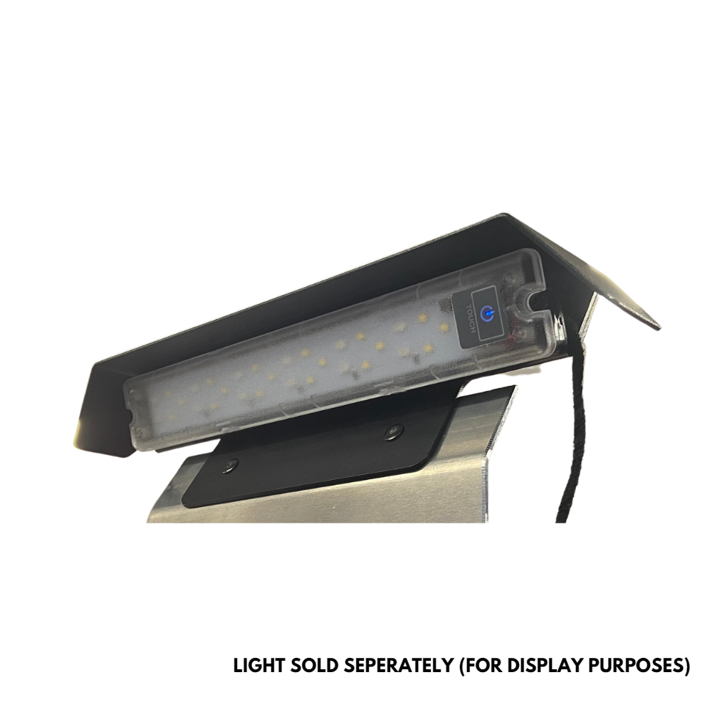 National Luna Light Jayco Exterior Mounting Plate Black