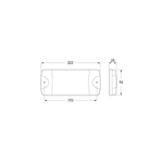 Hella - Rearlight - DuraLED Combi-S - LED - 12/24V | Stop/Tail/Indicator Lights perthpro auto dimensions