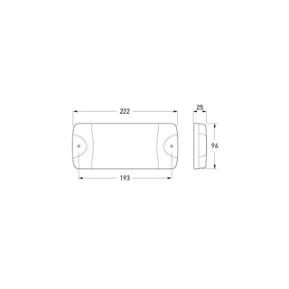 Hella - Rearlight - DuraLED Combi-S - LED - 12/24V | Stop/Tail/Indicator Lights perthpro auto dimensions