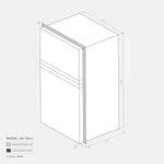 Bushman 190L Caravan Fridge Heavy Duty Upright Fridge Series - 12V / 24V