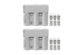 3 Way Anderson Connector Plugs 50A grey twin pack