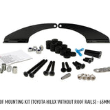 Roof mounting kit for Toyota Hilux without roof rails on a white background