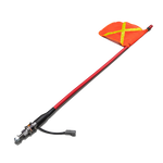 Acot500 1.2m Whip Flag and Top LED, Quick Release