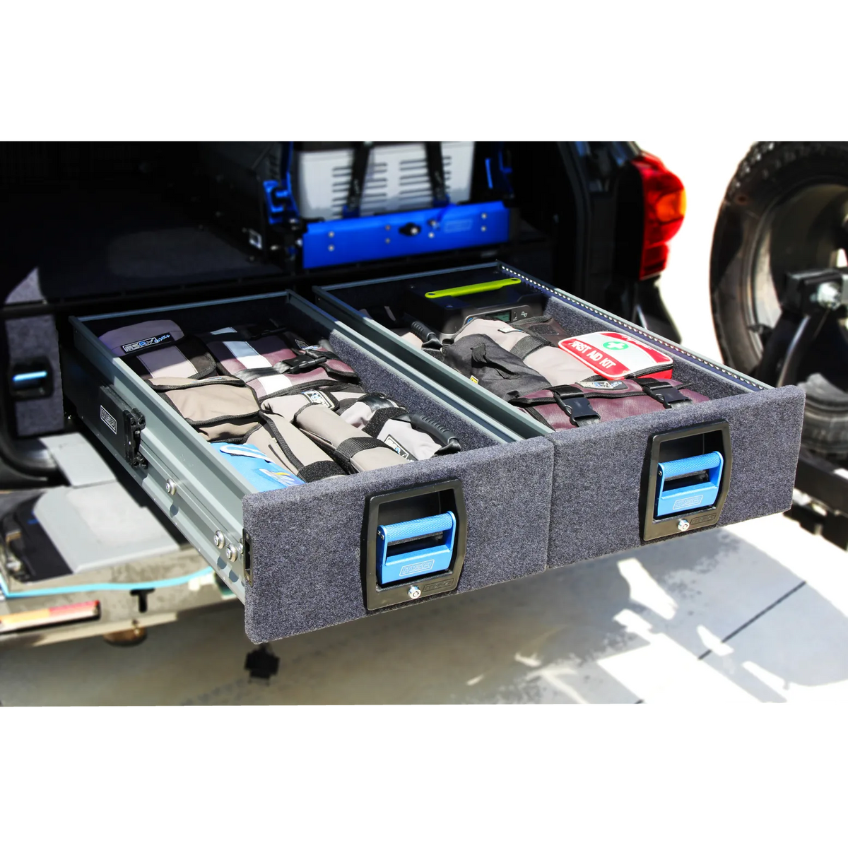 MSA 4x4 TOYOTA LANDCRUISER 300 SERIES COMPLETE DUAL STORAGE DRAWER KIT (2021 - CURRENT)
