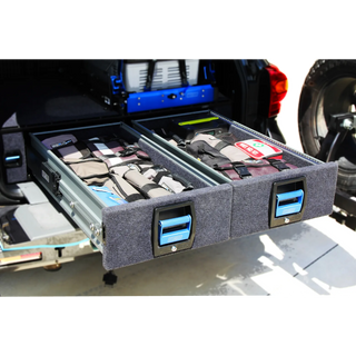 MSA 4x4 TOYOTA LANDCRUISER 300 SERIES COMPLETE DUAL STORAGE DRAWER KIT (2021 - CURRENT)