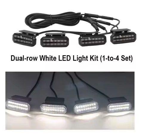 Universal Grille LED Day Time Running Lights 4 Pack