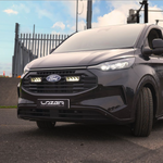 Ford van with Ford Transit Custom (2024+) Grille Kit on a road