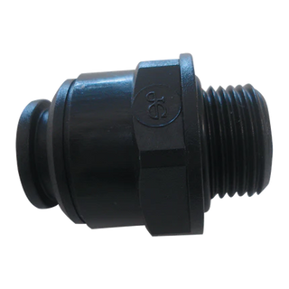 John Guest 12mm 3/8" Straight Adapter Male Plastic