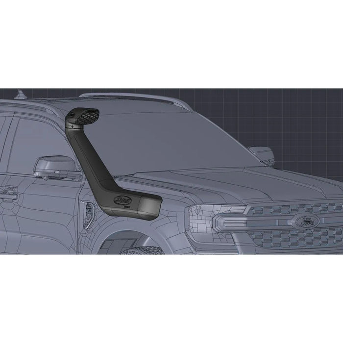 SAFARI ARMAX SNORKEL FORD RANGER P703 / EVEREST U704 2.0L 4cyl Bi-Turbo & 3.0L V6 Turbo Diesel Engines - Compatible with Ford OE & EGR Fender Flares (Not compatible with some manufacturers side rails)