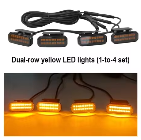 Universal Grille LED Day Time Running Lights 4 Pack