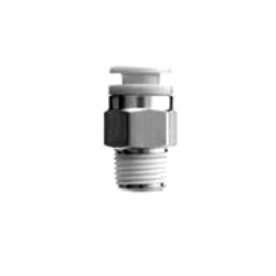 12mm x 3/8" Straight Adapter Male Stud QF metal