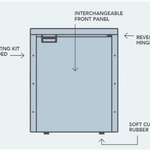 Bushman 130L Caravan Fridge Heavy Duty Upright Fridge Series - 12V / 24V