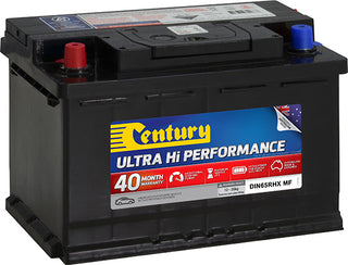 DIN65RHX MF Century Ultra Hi Performance Battery 760CCA 145RC 77AH