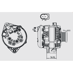 Black Series ALT 12V 240A, ISUZU MU-X - 4JJ1 4JJ3-TCX DSL [CLUTCH PULLEY]
