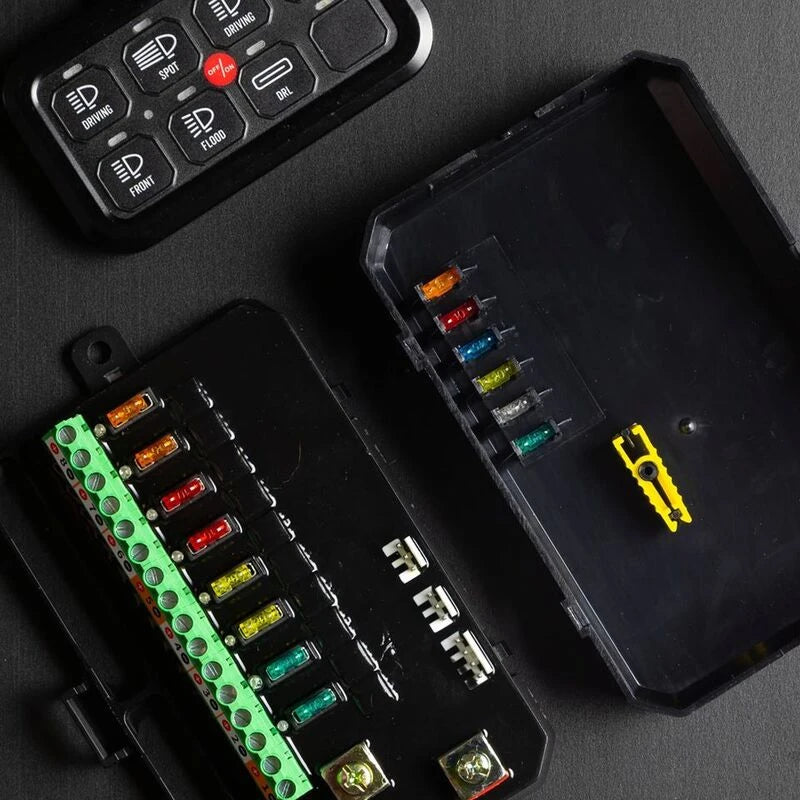 8-Way switch panel remote power module — 60A solid-state driver for auxiliary circuits