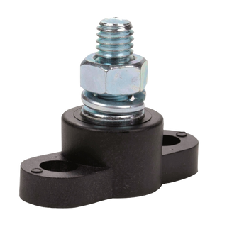 Junction Block black / red Insulated Stud 10mm