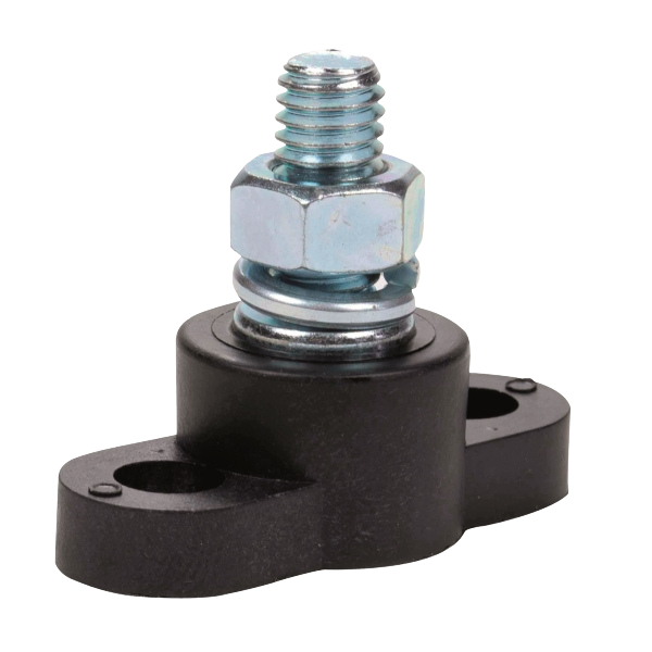 Junction Block black / red Insulated Stud 10mm